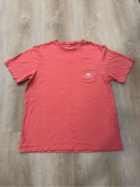 Vineyard Vines Coral Short-Sleeve Pocket Tee